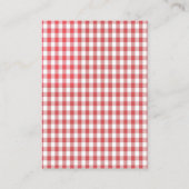 Baby-Q barbecue Koppels Luier Raffle kaart (Achterkant)