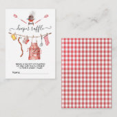 Baby-Q barbecue Koppels Luier Raffle kaart (Voorkant / Achterkant)