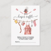 Baby-Q barbecue Koppels Luier Raffle kaart (Voorkant)