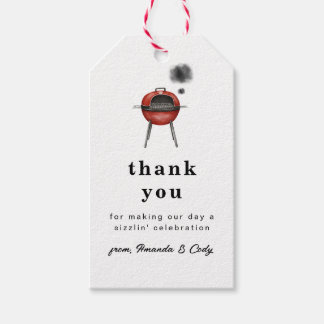 Baby-Q BBQ Baby Shower Bedankt Label Cadeaulabel