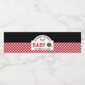 Baby-Q BBQ Barbecue Baby shower Favor Waterfles Etiket (Enkel label)