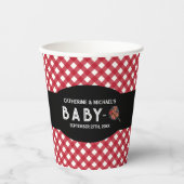 Baby-Q BBQ Barbecue Baby shower Papieren Bekers (Voorkant)