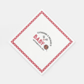 Baby-Q BBQ Barbecue Baby shower Servet (Hoek)