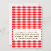 Baby Q BBQ Chalkboard Baby shower Invitation Kaart (Achterkant)