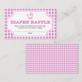 Baby Q BBQ Diaper Raffle Enclosure Card Informatiekaartje (Voorkant / Achterkant)