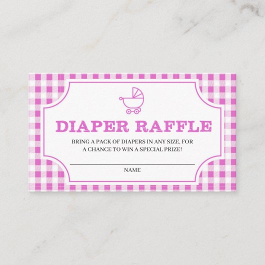 Baby Q BBQ Diaper Raffle Enclosure Card Informatiekaartje (Voorkant)