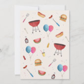 Baby-Q (BBQ)-uitnodiging Kaart (Achterkant)