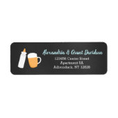 Baby Q Bier en Fles Aangepaste Adresetiketten Etiket (Voorkant)