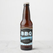 Baby Q bierflesetiket - Baby Blue Bier Etiket (Voorkant)