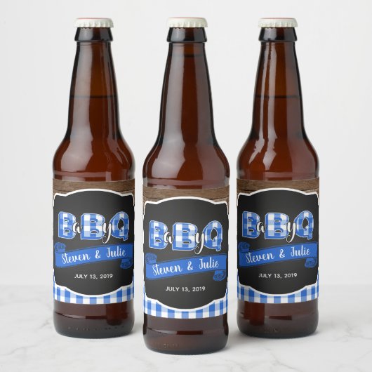 Baby Q Bierflesetiket - Blauw Bier Etiket (Flessen)