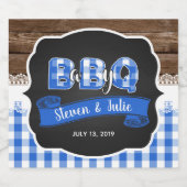 Baby Q Bierflesetiket - Blauw Bier Etiket (Enkel label)