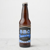 Baby Q Bierflesetiket - Blauw Bier Etiket (Voorkant)