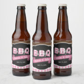 Baby Q bierflesetiket - Lt. Pink Bier Etiket (Flessen)