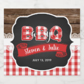 Baby Q bierflesetiket - rood Bier Etiket (Enkel label)