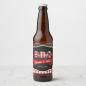 Baby Q bierflesetiket - rood Bier Etiket (Voorkant)