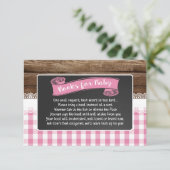 Baby Q Books for Baby Card - Lt Roze Informatiekaartje (Staand voorkant)