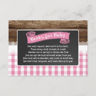 Baby Q Books for Baby Card - Lt Roze Informatiekaartje