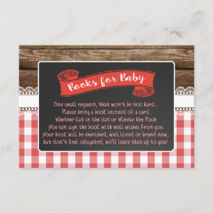 Baby Q Books for Baby Card - Rood Informatiekaartje