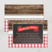 Baby Q Books for Baby Card - Rood Informatiekaartje (Voorkant / Achterkant)