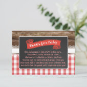 Baby Q Books for Baby Card - Rood Informatiekaartje (Staand voorkant)