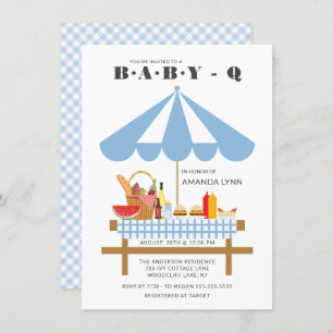 Baby Q Boys Baby shower Kaart