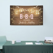 Baby Q Coed BBQ Baby shower Achtergrond Banner Rus (Beurs)