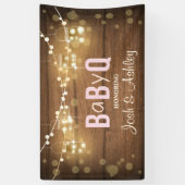 Baby Q Coed BBQ Baby shower Achtergrond Banner Rus (Verticaal)