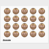 Baby Q Coed BBQ Baby shower Envelope Seal Sticker (Vel)