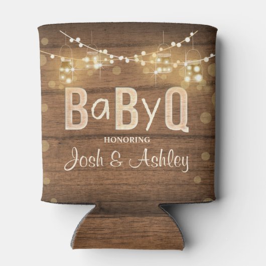 Baby Q Coed BBQ Baby shower kan fleskoeler Blikjeskoeler (Achterkant)