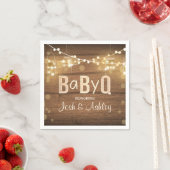 Baby Q Coed BBQ Baby shower Papier Servetten Rusti (Insitu)