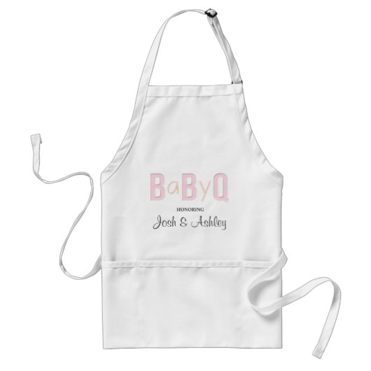 Baby Q Coed BBQ Baby shower Schort Rustieke BabyQ (Voorkant)