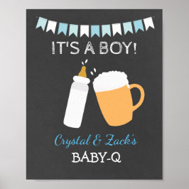 BABY-Q de Baby van de Bier breekt 8x10 Teken Poster