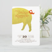 Baby-Q de Uitnodiging van de Shower (Staand voorkant)