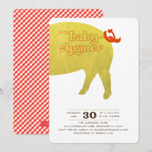 Baby-Q de Uitnodiging van de Shower