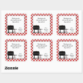 Baby Q Douche Favor Sticker BBQ Barbeque w / grill (Vel)