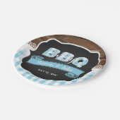 Baby Q douchepapier Bord - Baby Blue (Gekanteld)