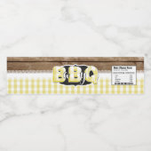 Baby Q Etiket waterflesje - Geel (Enkel label)