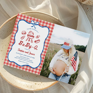 Baby-Q Foto Baby Shower 4 juli Kaart