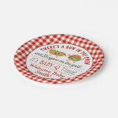 Baby-Q gender onthullen BBQ Paper Bord (Gekanteld)