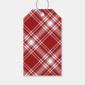 Baby-Q Geruit Rood & Zwart Grill Baby shower Cadeaulabel (Achterkant)