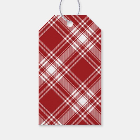 Baby-Q Geruit Rood & Zwart Grill Baby shower Cadeaulabel (Achterkant)