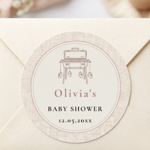 Baby Q-hangende slofjes ketelgrill ronde accent Sticker