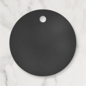 Baby-Q Jongen Baby shower Bierfles Rond Bedankjes Labels (Achterkant)