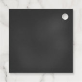 Baby-Q Jongen Baby shower Bierflesje Vierkant Bedankjes Labels (Achterkant)