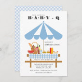 Baby Q Jongens Baby Shower  Kaart (Voorkant / Achterkant)
