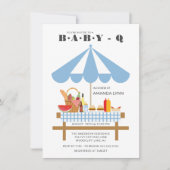 Baby Q Jongens Baby Shower  Kaart (Voorkant)