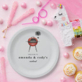 Baby-Q kookfeest papieren bord (Feest)