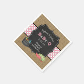 Baby Q meisje baby shower decor bbq babyq Servetten (Hoek)