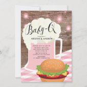 BABY - Q Meisjes Baby shower Uitnodiging (Voorkant)