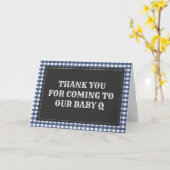 Baby Q Navy Pset Baby shower Hartelijk dank Kaart (Gele Bloem)
